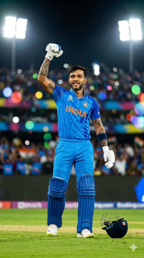 Indian Cricketer Celebrating Victory T20 World Cup 2026